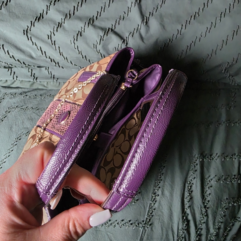 Coach Signature Python Print Carryall - Picture 9 of 12